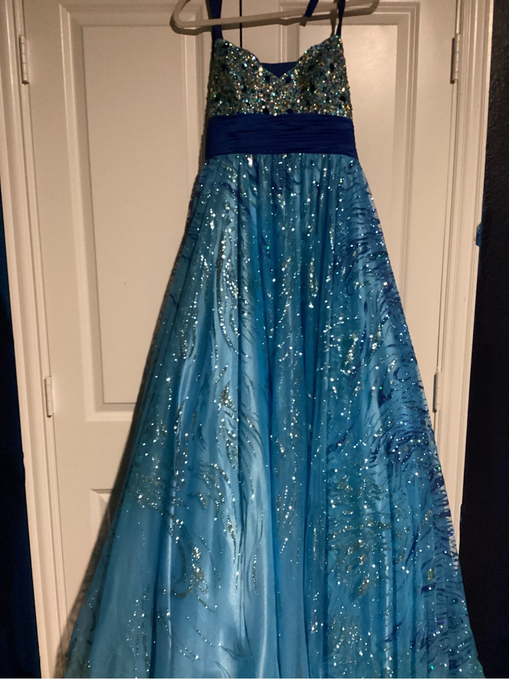 Jovani 2000s blue ball gown
